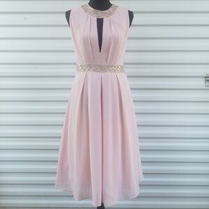 Tfnc beaded chiffon special occasion dress size medium